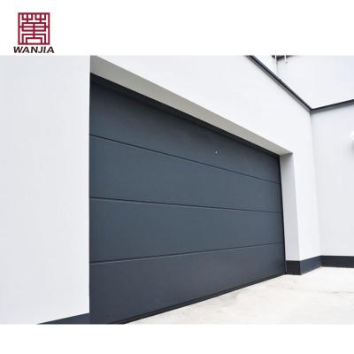 China Sound Insulation WANJIA Customized Sectional Garage Door Residential Aluminum Electrical Commercial Garage Doors for sale