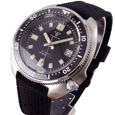 China C3 20ATM Automatic Date High Quality Luminous Waterproof Black Diving Men Watch NH35 Automatic Sapphire Glass Watch for sale