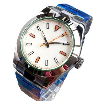 China New Product 2021 Luminous Customize Stainless Steel Luminous Automatic Mechanical Luxury Men's Miyota Watch for sale