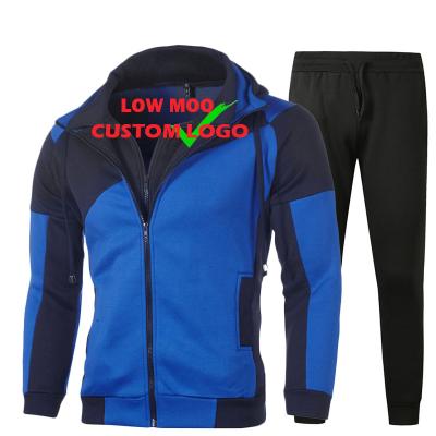 China Breathable Fitness Hoodies Jacket Mens Autumn Sweatsuit Sportswear Suit Trackers Set Tracksuits for sale