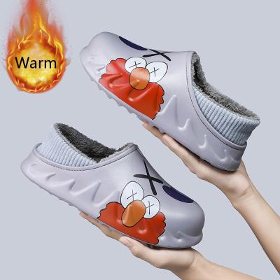 China CUSHIONING 2022 female indoor ladies bedroom house slippers wholesale cheap plush EVA slippers winter warm soft women's home for women for sale