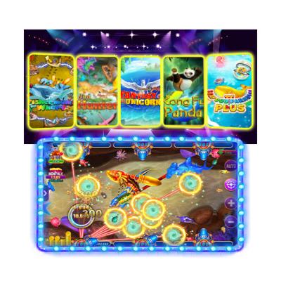 China Hot Selling Metal+acrylic+plastic Arcade Fishing Hunter Game Machine Fish Hunter 2 Player 28 In 1 Fish Table Game With Cable Wires for sale