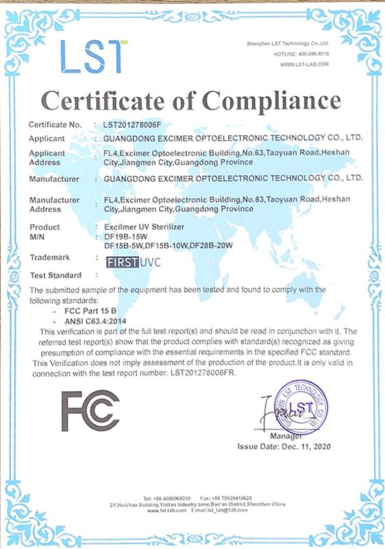 FCC - Guangdong Excimer Optoelectronic Technology Co., Ltd.