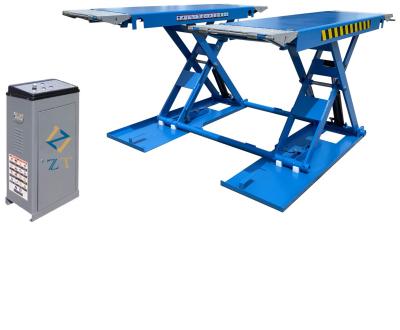 China Mobile Auto Scissor Lift Install On The Ground Garage Equipment Mobile Scissor Car Lift 3T for sale