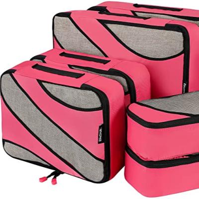 China Large Capacity 6 Set Packing Cubes Travel Luggage Packing Organizers for sale