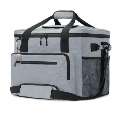 China Large Capacity Polyester Cooler Insulated Bag Long Food Insulated Lunch Waterproof Frozen Bag for sale