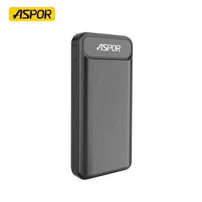 China Easy fast charging carry ASPOR A396PD QC 20000mah power bank charger pd fast charging 20000 mah powerbanks 22.5w digital display for sale