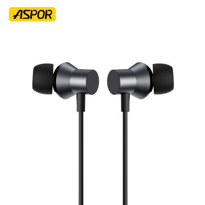 China Viable original ASPOR A601 neckband earphones noise cancel 9D MIC neckband sports IP5 wireless earbuds earphone for sale