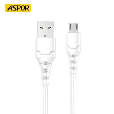 China Fast Charging Speed ​​ASPOR A100 Custom 1M 2M 3A 5A Usb To Type C PD Mobile Phone Data Usb Fast Charging White Cable for sale