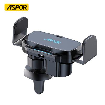 China 360 Degree Rotation ASPOR Adjustable Auto Induction Pressure Bracket Universal 360 Degree Rotation Car Air Vent Phone Holder for sale