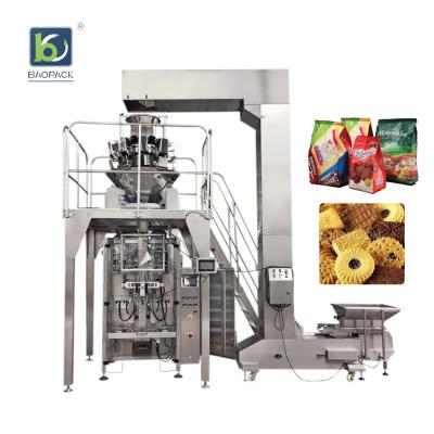 China Food Baopack Factory Price Quad Seal Position Bag Packaging Machine For Potato Chips for sale