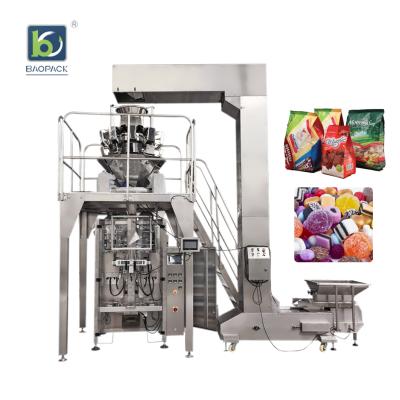 China Food Baopack Quad Seal Bag Dried Fruit Packaging Machine For Banana Chips for sale