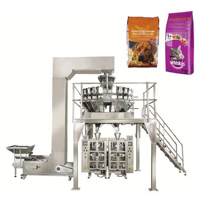 China Automatic Vertical Type Food Pellet Packing Machine Double Pocket Gusset Packing Machine for sale