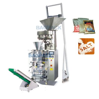 China Food Cup Granule Filler Packing Machine Pillow Pouch Iodized Salt Sachet Volumetric Bag Packaging Machine for sale