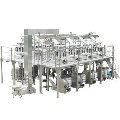 China Full Automatic Snack Food Fast Speed ​​Chips Packing Machine Product Line for sale