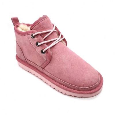 China Winter Snow Fashion Fur Lady Leather Women Girls Shoes Boots Anti-slippery Anti-slippery Fluffy Warm Soft Sheep Fur Lady's Shoes Boots for sale