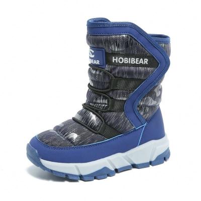 China Fashion Trend Factory Wholesale Fox Hobibear Fur Outdoor Boots Furry Waterproof Raccoon Snow Boots For Kids Child for sale