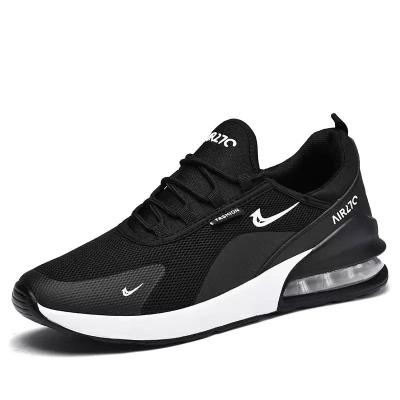 China Latest Design Trend 2020 Fashion Men's Sports Shoes Black Comfortable Breathable Sneakers Shoes Men for sale