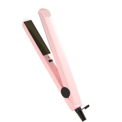 China 2022 Hot Selling Customer Iron Fast Ceramic Straight Splint Mini Logo Electric Hair Straightener and Curly 2 More in 1 for sale