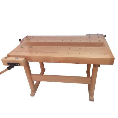 China Building Material Shops Woodworking Benches Solid Wood Table With Drawers for sale