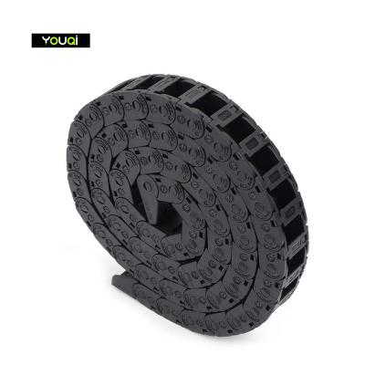 China 3D Printer/CNC YouQi 10mm x 15mm Plastic Flexible Nested Semi Closed Cable Drag Cable Carrier Twist Chains For 3D Printer CNC for sale