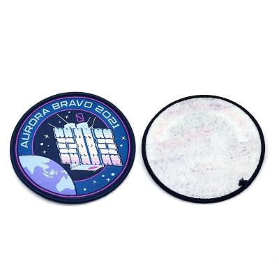 China High Quality Handmade Custom Made 3D Embroidery Patches Badges Hot Melt Adhesive Fashion Iron On Embroidery Patch Badges for sale