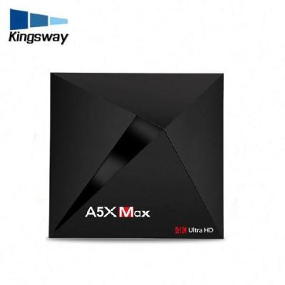 China 2018 Max High Speed ​​HD-MI Hot New Products A5X + RK3328 4gb RAM 16gb ROM Dual 4gb Octa Core 4K Android 7.1 Smart TV Box for sale