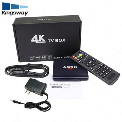 China Amlogic s905w A95x r1 High Speed ​​Android Android TV Box 2gb RAM 16gb ROM HD-MI Firmware Update 4k TV Box Asia TV for sale