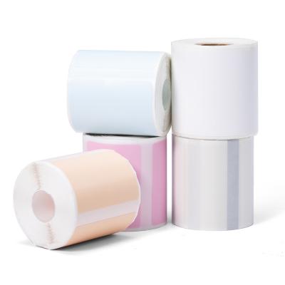 China Heat-Resistant Phomemo M110 Thermal Paper Three-proof 40*30mm Square Sticker Label White Clear Blue Pink Khaki for M110 M220 M120 M200 Printer for sale