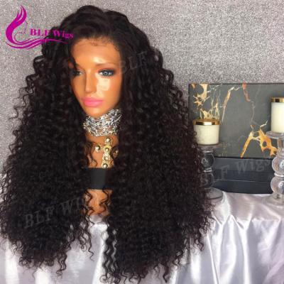 China Full Lace Wig 250% Density Virgin Hair Full Lace Wigs Brazilian Kinky Curly Human Hair Full Lace Wig for sale