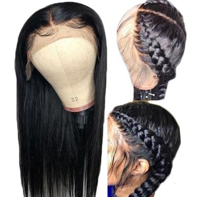 China Yaki Bleached Knots Brazilian Remi Human Hair Wig, Virgin Cuticle Aligned Hair Full Lace Wig Pre Plucked for sale