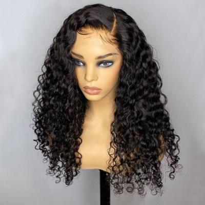 China Kinky Curly Pre Plucked Brazilian Curly Human Hair Wig 360 Lace Frontal Wig 100 Lace Hair Wigs For Black Women for sale