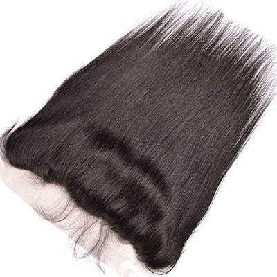 China Wholesale Silky Straight Remy Brazilian Human Hair Lace Wave Headband, Pre Plucked Virgin Lace Frontal Hair, 13x4 Lace Headband With Baby Hair for sale