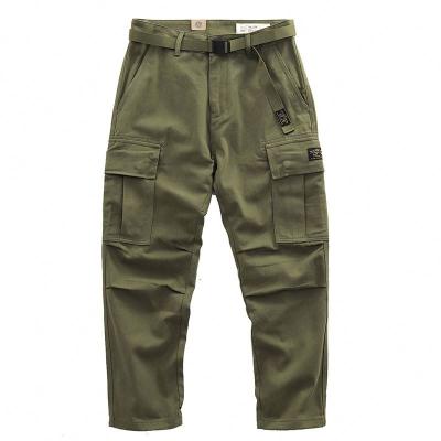 China Anti-Wrinkle Cargo Pants Mens Streetwear Mens Cargo Pants With Side Pockets for sale