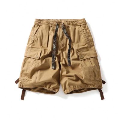 China New Style Anti-Wrinkle Cargo Shorts Men Half Pants Utility Shorts With Pocket Custom Cotton Khaki Cargo Shorts For Men for sale