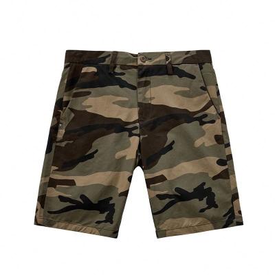 China 100% Cotton Anti-Wrinkle Pocket Camouflage Military Cargo Shorts for sale