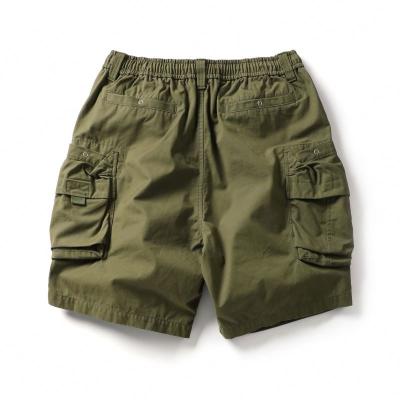 China Anti-Wrinkle Men Camouflage Cargo Shorts Multi-pocket Summer Casual Sports Pants Elastic Waist Cargo Custom New for sale