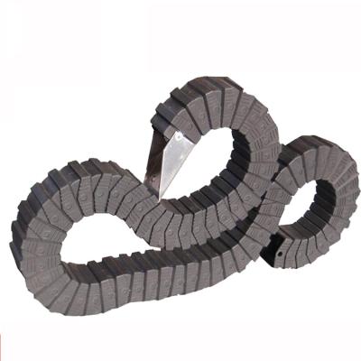 China Building Material Stores Cable Bridge Type Cable Drag Chain 25series Non Porous Plastic Chain for sale