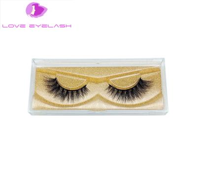 China Hot Selling Naturally Curved In 2021 5D One Pair Mink False Eyelashes For Daily Going Out for sale