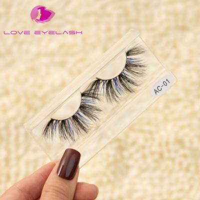 China 2021 Hot Selling Naturally Beautiful Naturally Dense Color False Eyelashes 5D 25mm False Eyelashes For Makeup for sale