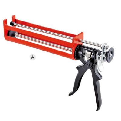 China DF-003032 Steel Heavy Duty 9 Inch 2 Rod Caulking Gun for sale