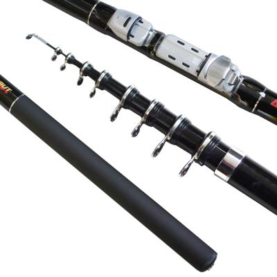 China Wholesale New Style Carbon Rod 4.5m-8m Rock Fishing Rod Telescopic Fishing Rod for sale