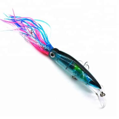 China Wholesale high quality40g ABS plastic colorful octopus jigger fishing hard lure heads plastic trolling lure for sale