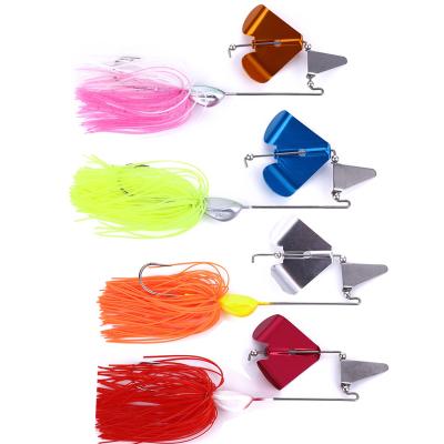 China Wholesale Lead Spinner Metal Bait Spoon 21g Fishing Lure Buzz Bait Jig False Bait With Barbed Hook for sale