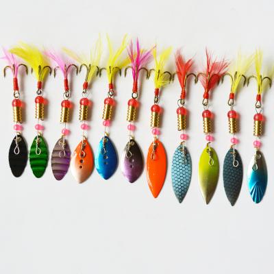 China Wholesale 3g 5g Snap Spinner Blades China Metal Spoon Fishing Online Swimming Lure Action for sale