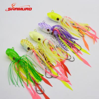 China Wholesale High Quality 72gColorful Metal Lead Fishing Jig Head Lure Edges Lure for sale