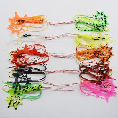 China Silicone Rubber Skirts Fishing Spinnerbaits Buzzbaits Jig Lures Squid Rubber Skirt With Hook for sale