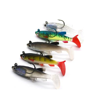 China Lead Running Head Soft Silica Gel Silicone Fishing Lure 8.5cm Squid 14g Casting Fishing Tackle for sale