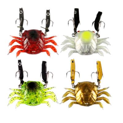 China Very good lead sheathed soft crab 4.5cm6.5cm four color bait sea soft crab fishing lure for sale