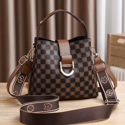 China Fashion Women Bucket Bag Shoulder Bag New Style Printed Fashion Swap Messenger Bag for sale